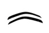 AVS 95-04 Toyota Tacoma Standard Cab Ventvisor Outside Mount Window Deflectors 2pc - Smoke - 92925