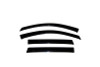 AVS 04-12 Chevy Colorado Crew Cab Ventvisor Outside Mount Window Deflectors 4pc - Smoke - 94133