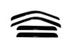 AVS 03-05 Ford Excursion Ventvisor Outside Mount Window Deflectors 4pc - Smoke - 94438