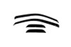 AVS 04-12 Chevy Colorado Ext. Cab Ventvisor Outside Mount Window Deflectors 4pc - Smoke - 94503