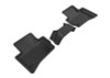 3D MAXpider 2017-2020 Jaguar/Land Rover F-Pace/Range Rover Velar Kagu 2nd Row Floormats - Black - L1JG01221509