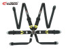 Cusco Universal 6 Point 3in Shoulder 3in Lap (HANS) w/Eyebolts (7/16-20UNF) FIA Racing Harness- BLK - 00B CRH N6HBK