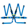 Cusco Universal 6 Point 3in Shoulder 3in Lap w/Eyebolts (7/16-20UNF Thread) FIA Racing Harness- Blue - 00B CRH N6HBL