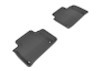 3D MAXpider 2007-2012 Lexus LS460 Kagu 2nd Row Floormats - Black - L1LX03821509