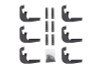 Deezee 19-23 Chevrolet Silverado Running Board Rough Step Bracket Kit - DZ15340