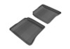3D MAXpider 2007-2013 Mercedes-Benz S-Class W221 Kagu 2nd Row Floormats - Black - L1MB00621509