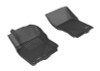3D MAXpider 2005-2019 Nissan Frontier Crew/King Cab Kagu 1st Row Floormat - Black - L1NS06111509
