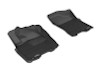 3D MAXpider 2009-2015 Nissan Titan King/Crew Cab Kagu 1st Row Floormat - Black - L1NS06311509