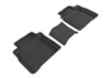 3D MAXpider 2016-2019 Nissan Maxima Kagu 2nd Row Floormats - Black - L1NS08821509