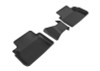 3D MAXpider 2017-2019 Subaru Impreza/Crosstrek Kagu 2nd Row Floormats - Black - L1SB02221509
