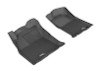3D MAXpider 2012-2015 Toyota Tacoma Double Cab Kagu 1st Row Floormat - Black - L1TY09011509
