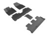 3D MAXpider 14-19 Toyota Highlander w/ Bucket 2nd Row Kagu Floormat Set (R1, R2, R3) - Black - L1TY18201509