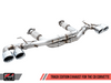 AWE Tuning Track Edition Exhaust - Quad Chrome Silver Tips - C8 Corvette