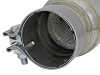 afe MACH Force-Xp Resonator 2-1/2 IN Inlet/Outlet x 4 IN Dia. x 12 IN Body x 15 IN Overall Length - 49M10003 Photo - Unmounted