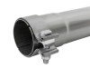 afe MACH Force-Xp Resonator Delete Pipe 3 IN Inlet/Outlet x 3 IN Dia. x 19 IN Overall L w/ Clamps - 49M10010 Photo - Close Up