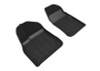 3D MAXpider 19-21 Porsche Cayenne 2021 Cayenne GTS Elegant Hybrid 1st Row Floormat - Black - SLPO01914709