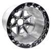 Race Star 72 ValStar 15x10 / 5x4.50BC / 6.25BS / 3.072in CB / Machined w/Black Accents Wheel - 72-510456201M Photo - Primary