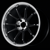 Advan RZ-DF2 19x9.5 / +44 Offset / 5-100 / 63mm Bore / Diamond Cut & Racing Titanium Black - YAF9J44DDRTB Photo - Primary