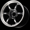 Advan RG-D2 16x6.5 / +35 Offset / 4-98 / 58mm Bore / Machining & Racing Hyper Black - YAT6D35SHB Photo - Primary