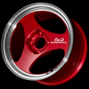 Advan ONI2 15x5.5 / +45 Offset / 4-100 / 63mm Bore / Machining & Racing Candy Red - YAY5B45ACR Photo - Primary