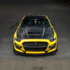 EOS Carbon Fiber Hood - Terminator Style - 15-17 Ford Mustang S550 (HOOD-1283-BKCF)