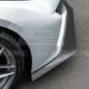 EOS Z07 Style Extended Front Splitter 1 Piece - Carbon Fiber - C8 Corvette Z06 (FLIP-1177-BKCF)