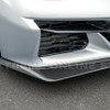 EOS Z07 Style Extended Front Splitter 1 Piece - Carbon Fiber - C8 Corvette Z06 (FLIP-1177-BKCF)