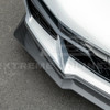 EOS Z07 Style Extended Front Splitter 1 Piece - Carbon Fiber - C8 Corvette Z06 (FLIP-1177-BKCF)