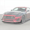 EOS GTV Style Add-On Front Splitter - Gloss Black - 2024+ Ford Mustang (FLIP-1262-V2-ABS)