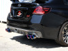 aFe Subaru WRX/STi 15-21 H4-2.0/2.5L Takeda 3in to 2-1/2in Stnlss Cat-Back Exhaust w/ Blue Flame Tip - 49-36810-L Photo - Mounted