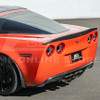 EOS Carbon Fiber Ducktail Rear Spoiler - C6 Corvette Base / GS / Z06 (SPOILER-332-BKCF)