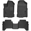 Husky Liners 2019+ Ford Ranger SuperCrew Cab WeatherBeater Black Front & 2nd Seat Floor Liners - 94101HUL Photo - Primary