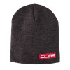 Cobb Tuning Bar Logo Knit Beanie - Gray w/Red Logo 8in. Tall OS - CO-BEANIERED