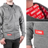 Cobb Grey Zippered Hoodie - Size Small - CO-LINERHOODIE-GRY-SM