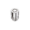 McGard Wheel Lock Nut Set - 4pk. (Cone Seat) 1/2-20 / 3/4 & 13/16 Dual Hex / 1.28in. Length - Chrome - 24193