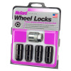 McGard Wheel Lock Nut Set - 4pk. (Cone Seat) M14X2.0 / 13/16 Hex / 2.25in. Length - Black - 24208