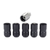 McGard Wheel Lock Nut Set - 5pk. (Cone Seat) M14X1.5 / 22mm Hex / 1.639in OAL - Black - 24516