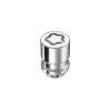 McGard Wheel Lock Nut Set - 5pk. (Cone Seat) M12X1.5 / 13/16 Hex / 1.28in. Length - Chrome - 24557