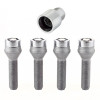 McGard Wheel Lock Bolt Set - 4pk. (Cone Seat) M12X1.5 / 17mm Hex / 40.5mm Shank Length - Chrome - 27013