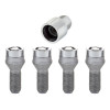 McGard Wheel Lock Bolt Set - 4pk. (Cone Seat) M14X1.5 / 17mm Hex / 27.5mm Shank Length - Chrome - 27222