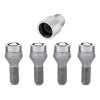 McGard Wheel Lock Bolt Set - 4pk. (Cone Seat) M12X1.25 / 19mm Hex / 25.6mm Shank Length - Chrome - 27261