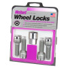 McGard Wheel Lock Bolt Set - 4pk. (Radius Seat) M14X1.5 / 17mm Hex / 45.0mm Shank Length - Chrome - 28017