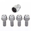 McGard Wheel Lock Bolt Set - 4pk. (Radius Seat) M12X1.5 / 17mm Hex / 23.3mm Shank Length - Chrome - 28175