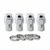 McGard Hex Lug Nut (Reg. Shank - .746in.) M12X1.25 / 13/16 Hex / 1.65in. Length (4-Pack) - Chrome - 61003