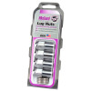 McGard Hex Lug Nut (Long Shank - .946in.) M12X1.5 / 13/16 Hex / 1.85in. Length (4-pack) - Chrome - 62002