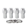 McGard Hex Lug Nut (Long Shank - .946in.) M12X1.5 / 13/16 Hex / 1.85in. Length (4-pack) - Chrome - 62002