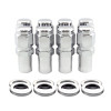 McGard Hex Lug Nut (Long Shank - 1in. / Duplex) - 9/16-18 / 7/8 Hex / 2.425in. L (8-Pack) - Chrome - 62822