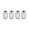 McGard Hex Lug Nut (Cone Seat) 1/2-20 / 13/16 Hex / 1.5in. Length (4-Pack) - Chrome - 64000