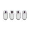 McGard Hex Lug Nut (Cone Seat) 1/2-20 / 13/16 Hex / 1.5in. Length (4-Pack) - Chrome - 64000