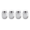 McGard Hex Lug Nut (Cone Seat) M12X1.25 / 13/16 Hex / 1.28in. Length (4-Pack) - Chrome - 64003